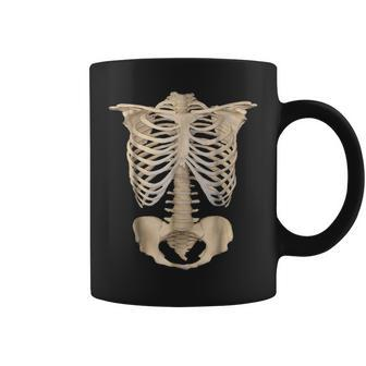 Scary Halloween Anatomy Rib Cage Human Skeleton T Scary Halloween Coffee Mug | Mazezy