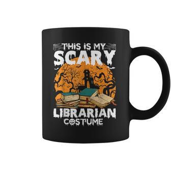 My Scary Librarian Costume Bookworm Book Halloween Coffee Mug - Thegiftio UK