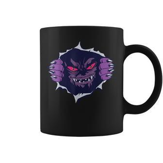 Scary Monster Coming Out Of Chest Halloween Costume Meme Coffee Mug | Mazezy