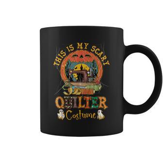 This Is My Scary Quilter Costume Pumpkin Halloween Quilting Coffee Mug - Monsterry UK