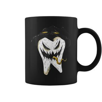 Scary Tooth Halloween T Funny Horror Spooky Th Coffee Mug | Mazezy
