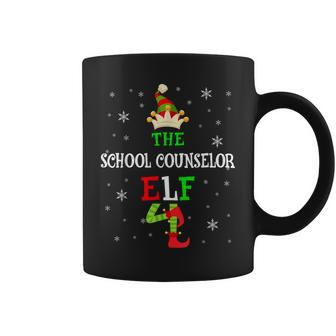 The School Counselor Elf Christmas Elf Matching Family Group Coffee Mug - Seseable