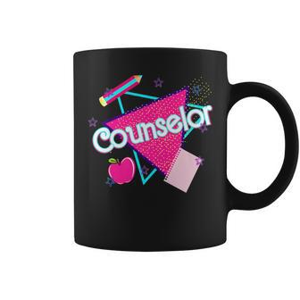 School Counselor Pink Retro 80S 90S Back To School Trendy Coffee Mug - Thegiftio UK