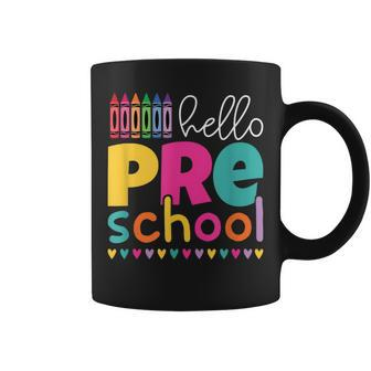 Back To School Hello Preschool First Day Of Prek Teacher Coffee Mug - Monsterry AU