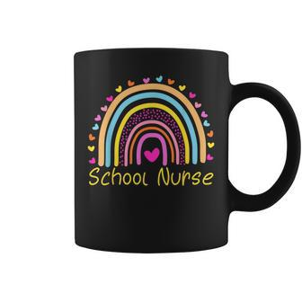 School Nurse Boho Rainbow Nurse Day Back To School Nursing Coffee Mug - Seseable