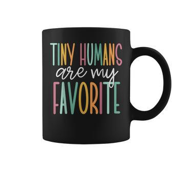 Back To School Teacher Tiny Humans Are My Favorite Coffee Mug - Monsterry