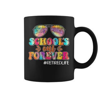 Schools Out Forever Leopard Teacher Retired Life Retirement Coffee Mug - Thegiftio UK