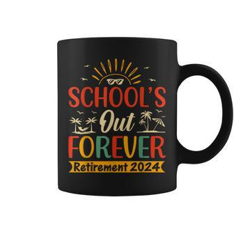 Schools Out Forever Retired Teacher Retirement 2024 Coffee Mug | Mazezy