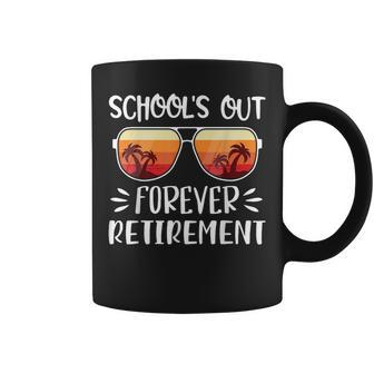 Schools Out Forever Retirement Retirement Funny Gifts Coffee Mug | Mazezy