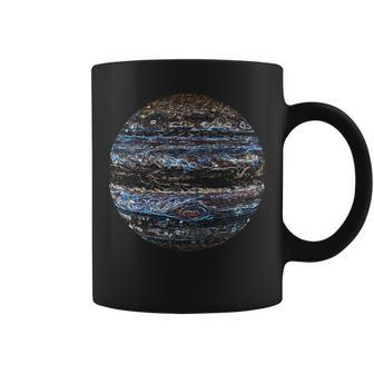 Sci-Fi Space Tourism Futuristic Neon Planet Jupiter Coffee Mug | Mazezy