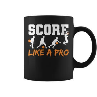 Score Like A Pro Motivational Basketball Coffee Mug | Mazezy
