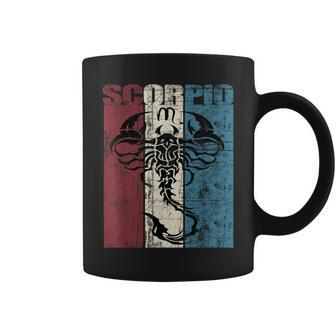 Scorpio Vintage Scorpio Retro Distressed Coffee Mug | Mazezy