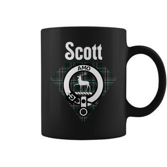 Scott Clan Scottish Name Coat Of Arms Tartan Scott Funny Gifts Coffee Mug | Mazezy