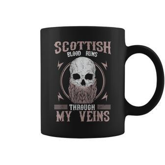 Scottish Blood Runs Through My Veins Viking & Odin Coffee Mug | Mazezy