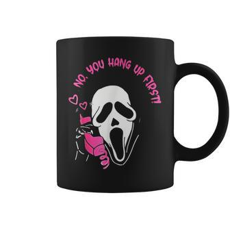 Scream Ghost Calling Funny No You Hang Up Halloween Halloween Funny Gifts Coffee Mug | Mazezy