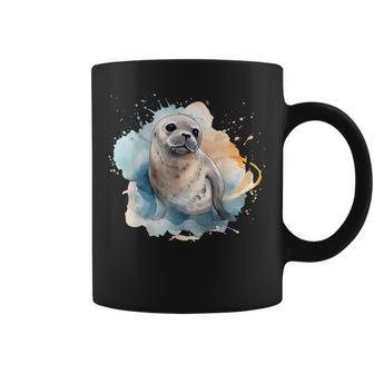 Seal Watercolor Sea Lion Coffee Mug | Mazezy