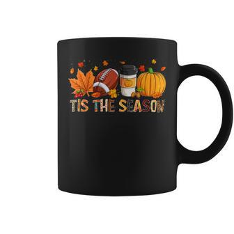 The Season Leopard Pumpkin American Football Halloween Fall Halloween Coffee Mug | Mazezy