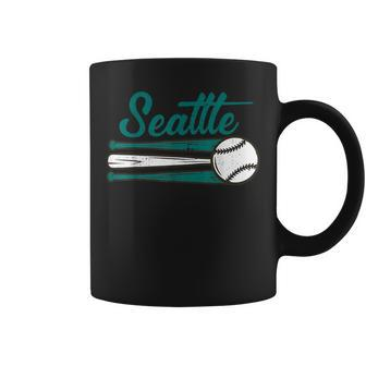Seattle Baseball Vintage Distressed Met At Gameday Coffee Mug - Seseable