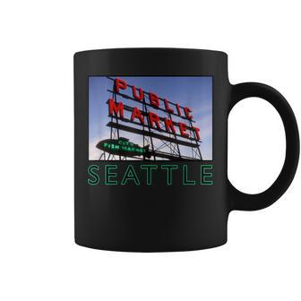 Seattle Pike Place Street Market Coffee Mug | Mazezy