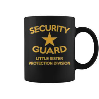 Security Guard Little Sister Protection Sibling Back Coffee Mug | Mazezy