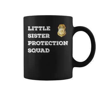 Security Little Sister Protection Squad Boys Girls Coffee Mug | Mazezy CA