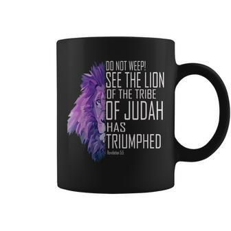See The Lion Of The Tribe Of Judah Has Triumphed Coffee Mug | Mazezy
