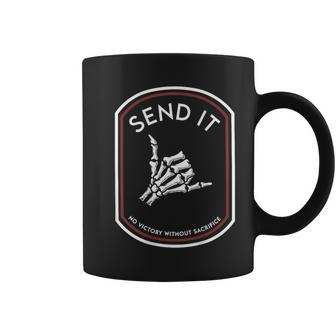 Send It No Victory Without Sacrifice On Back Coffee Mug | Mazezy