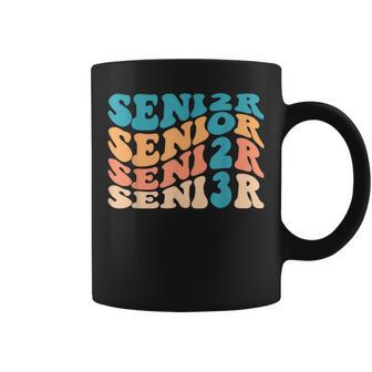 Senior 2023 Class Of 2023 Retro Groovy Seniors Graduation 23 Coffee Mug - Seseable
