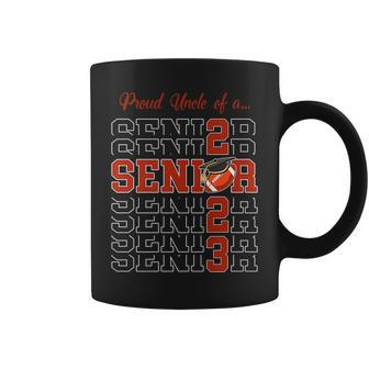 Senior 2023 Football Uncle Gift Class Of 2023 Proud Uncle Coffee Mug | Mazezy