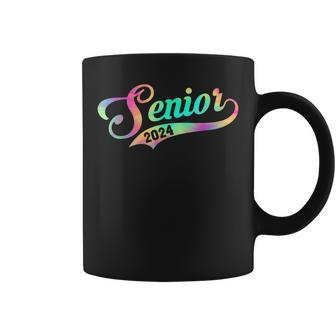 Senior 2024 Class Of 2024 Seniors Graduation 24 Tie Dye Coffee Mug | Mazezy