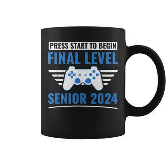 Senior 2024 Gamer Funny Video Games Final Level Games Funny Gifts Coffee Mug | Mazezy