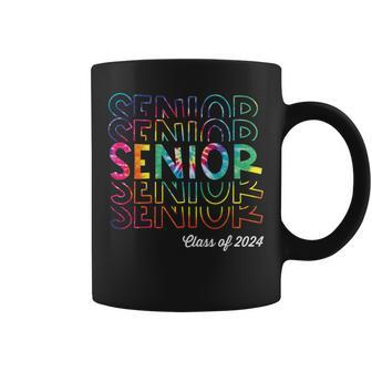 Senior 2024 Retro Tye Dye 2024 High School Graduate Class Coffee Mug | Mazezy