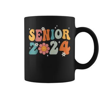 Senior 24 Class Of 2024 Back School Graduation 2024 Groovy Coffee Mug | Seseable CA