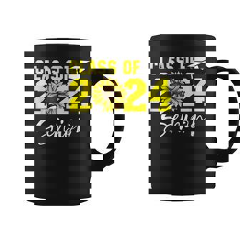 Senior 24 Class Of 2024 Back School Graduation 24 Sunflower Coffee Mug | Mazezy