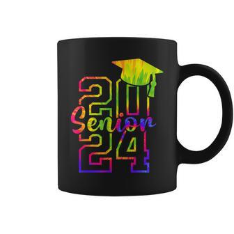Senior 24 Class Of 2024 Back School Graduation 2024 Tie Dye Coffee Mug | Seseable CA