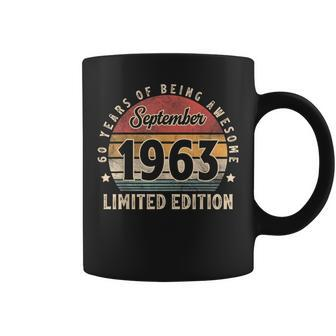 September 1963 60 Year Old For Man Woman 60Th Birthday Coffee Mug - Monsterry