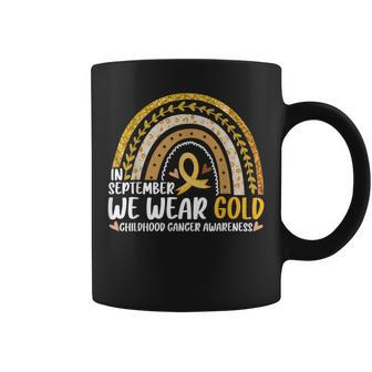 In September We Wear Gold Childhood Cancer Awareness Family Coffee Mug
