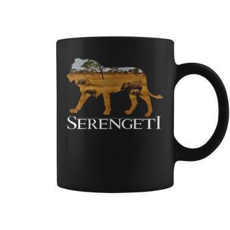 Serengeti African Lion Elephants In Africa Cool Tourist Coffee Mug | Mazezy