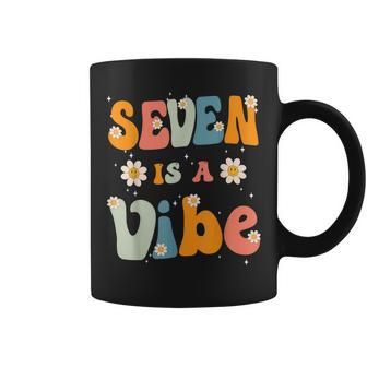 Seven Is A Vibe 7Th Birthday Party 7 Seven Year Old Kids Coffee Mug - Seseable
