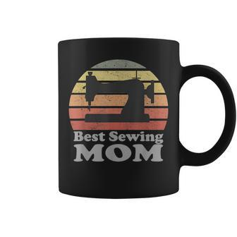 Sewing Mom Retro Machine Sunset Gift Coffee Mug | Mazezy