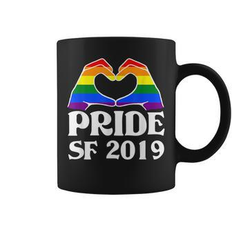 Sf Pride Parade 2019 Gay Pride Rainbow Hands Heart Coffee Mug | Mazezy