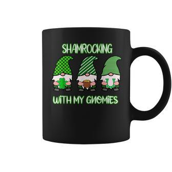 Shamrocking With My Gnomies Funny St Patricks Day Coffee Mug | Mazezy