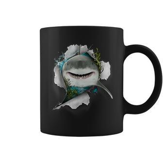 Shark Great White Shark Deep Sea Fishing Funny Shark Coffee Mug | Mazezy AU
