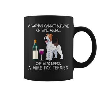 She Also Needs A Wire Fox Terrier Coffee Mug | Mazezy
