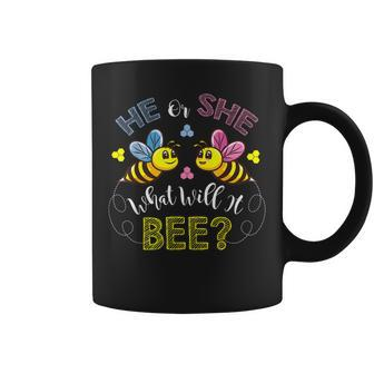 He Or She What Will It Bee Gender Reveal Coffee Mug | Mazezy