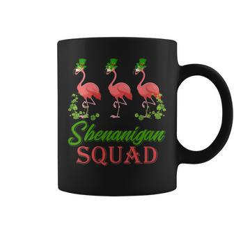 Shenanigan Squad Flamingo Leprechaun Hat St Patricks Day Coffee Mug | Mazezy