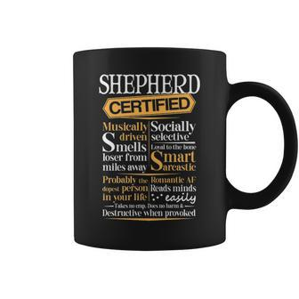 Shepherd Name Gift Certified Shepherd Coffee Mug - Seseable