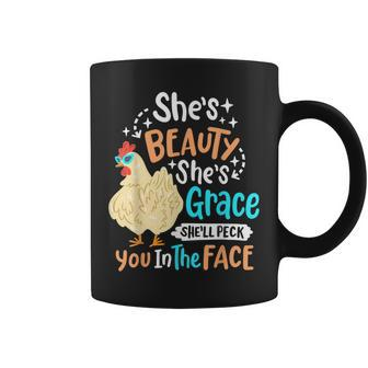 Shes Beauty Shes Grace - Farmer & Chicken Lover Coffee Mug - Thegiftio UK