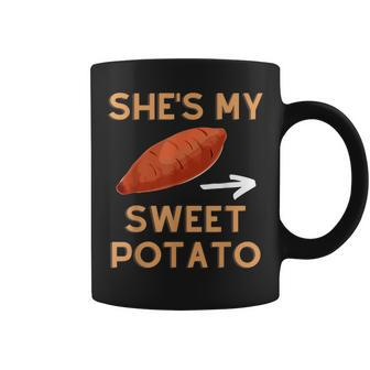Shes My Sweet Potato I Yam Matching Couple Halloween Fall Sweet Potato Coffee Mug | Mazezy