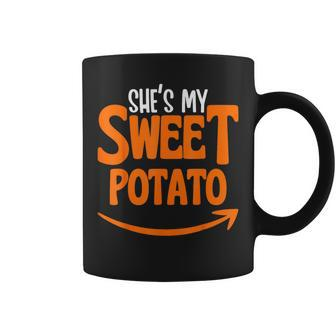 She's My Sweet Potato Yes I Yam Matching Couple Thanksgiving Coffee Mug | Mazezy